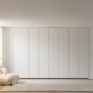 클린 무몰딩 푸시도어 여닫이 붙박이장(실속형) 30cm/15cm